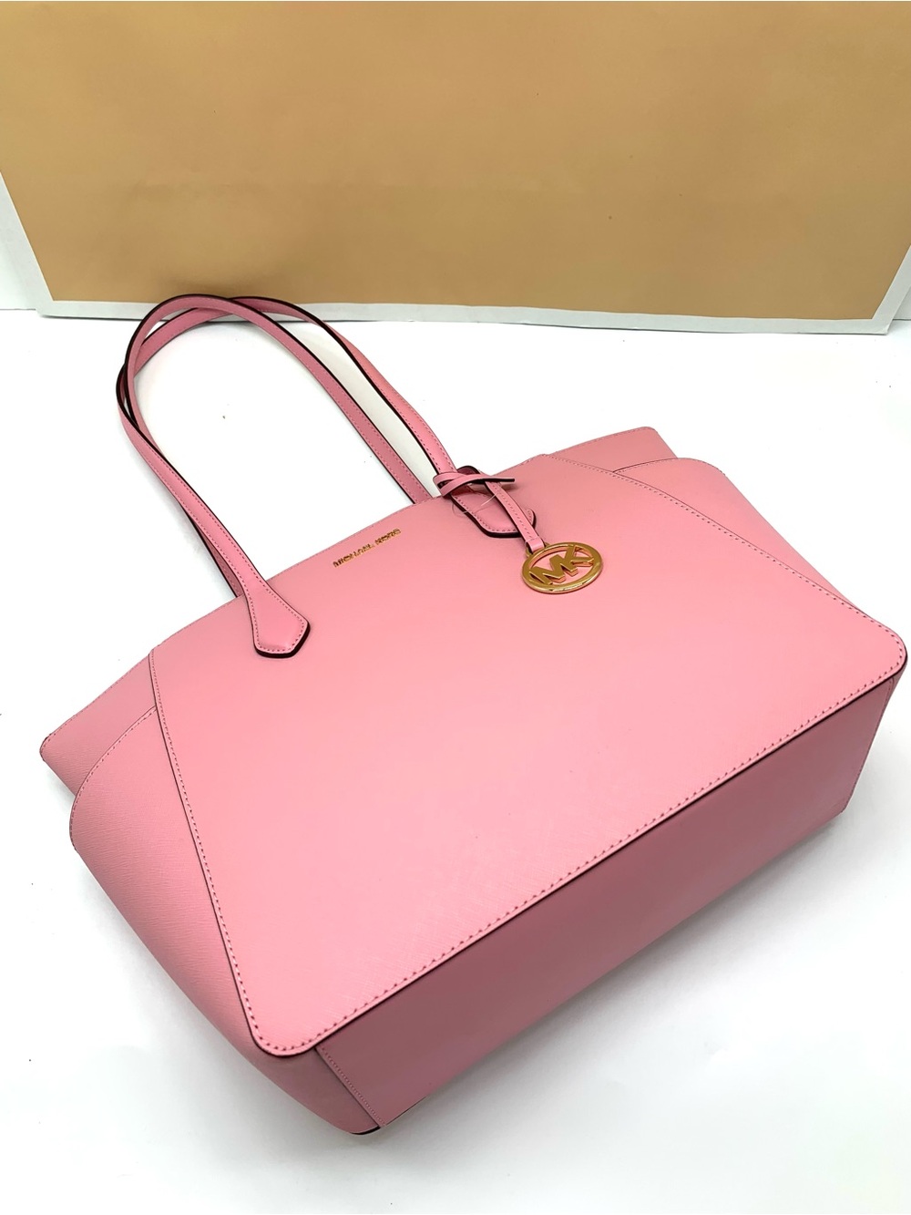 Michael Kors Marilyn Medium Saffiano Leather Tote Bag - Picture 13 of 16